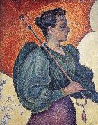 woman with a parasol